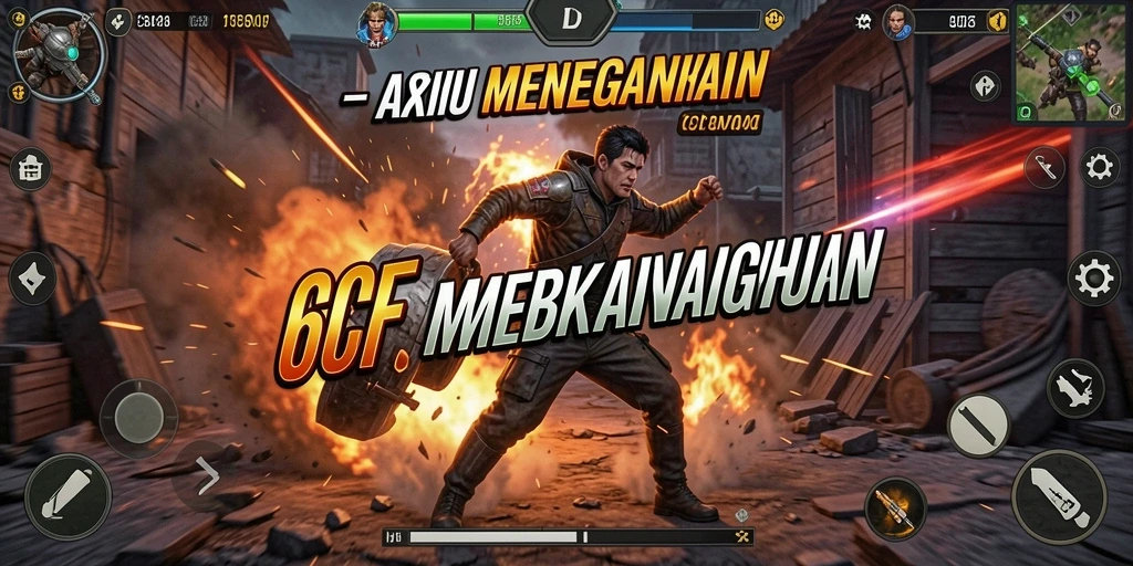 Screenshot gameplay 6CF dengan aksi seru dan menegangkan.
