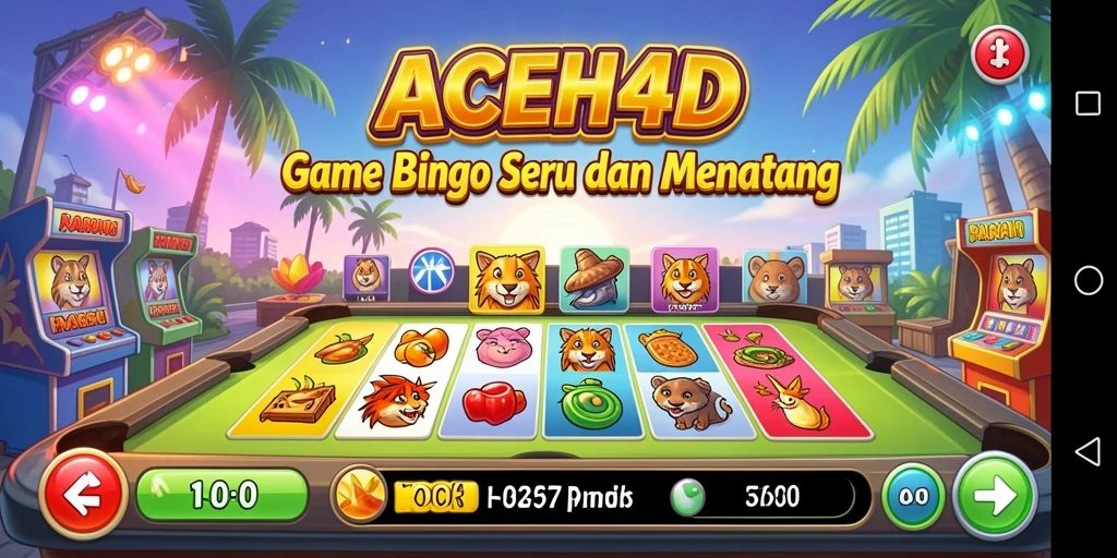 Tampilan gameplay seru pada aplikasi Bingo ACEH4D.