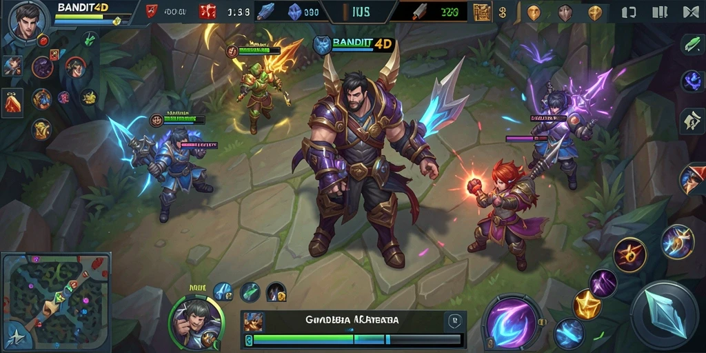 Tampilan seru gameplay BANDIT4D dengan aksi pertarungan yang intens.