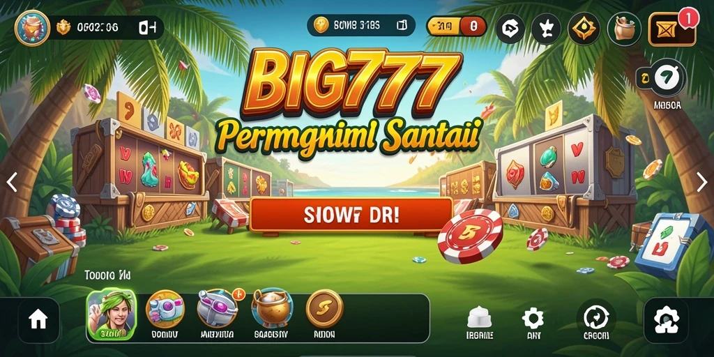 Screenshot gameplay menunjukkan kesenangan dalam bermain BIG777 secara santai.