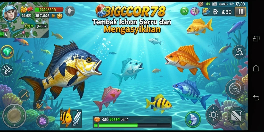 Tampilan seru gameplay Tembak Ikan di BIGCOR78.