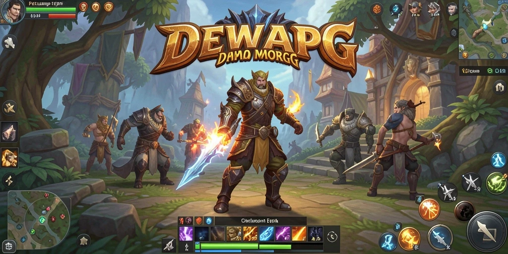 Tampilan gameplay DEWAPG yang mendebarkan dan seru.