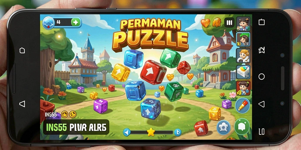 Tampilan gameplay <strong>INS55</strong> yang memikat dan penuh tantangan puzzle.