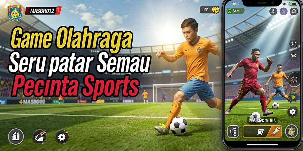 Tampilan screenshot game MASBRO12 menampilkan aksi seru dalam olahraga.