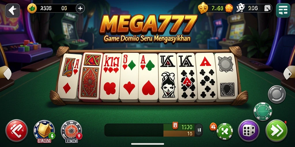 Tampilan gameplay MEGA777 yang memukau dan seru.