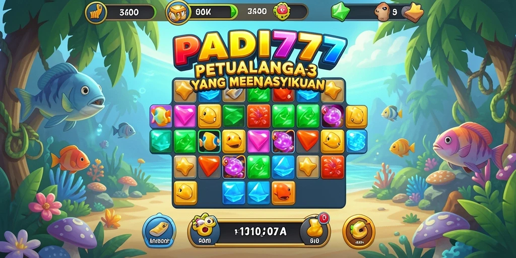 Tampilan gameplay PADI777 yang seru dan penuh warna.
