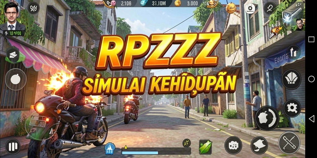 Tampilan gameplay RPZZZ yang menarik dan interaktif.