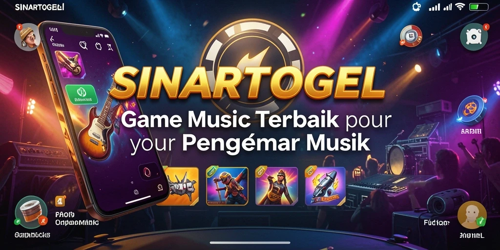 Screenshot SINARTOGEL menunjukkan interaksi pengguna dengan musik yang dinamis.