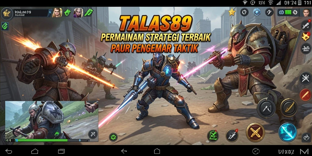 Tampilan gameplay menarik dan strategis dalam TALAS89.
