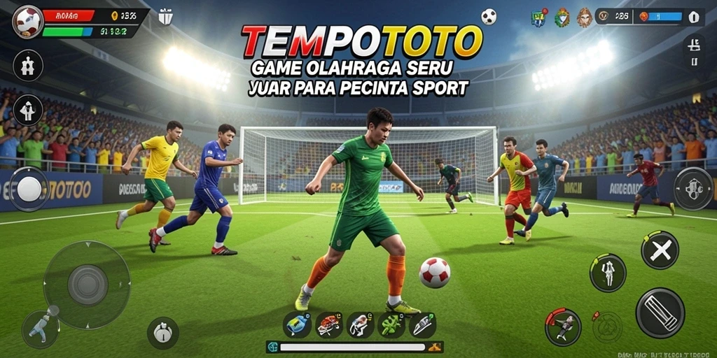 Gambaran gameplay seru TEMPOTOTO dalam pertandingan olahraga.