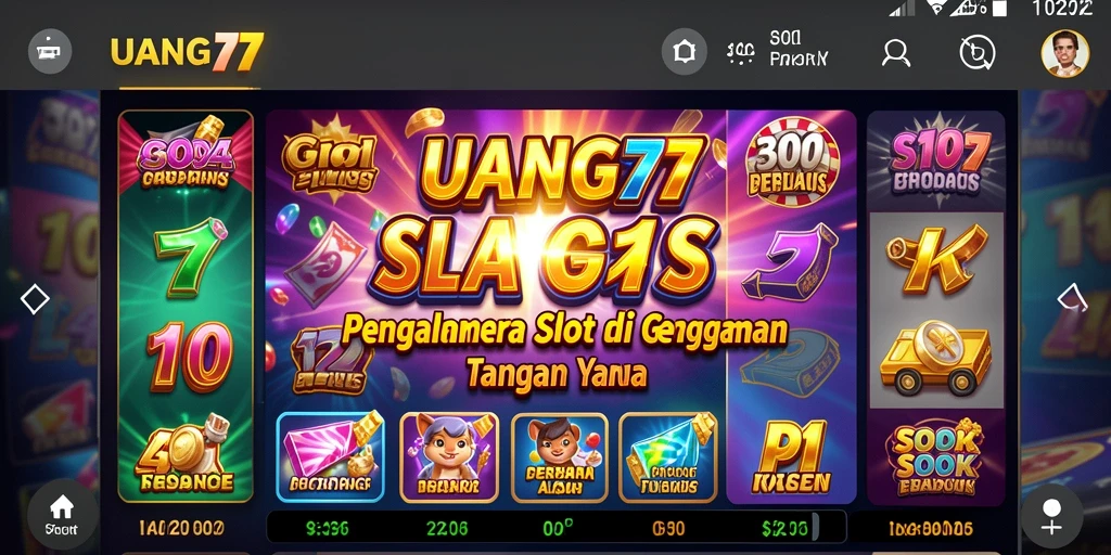 Tampilan menarik dari gameplay Slot UANG77 yang menghibur.